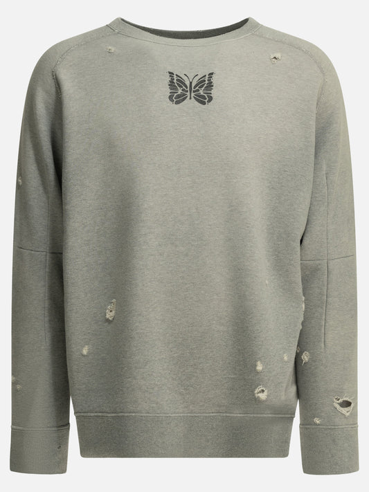 Needles "Deconstructed" crewneck sweatshirt Grey

