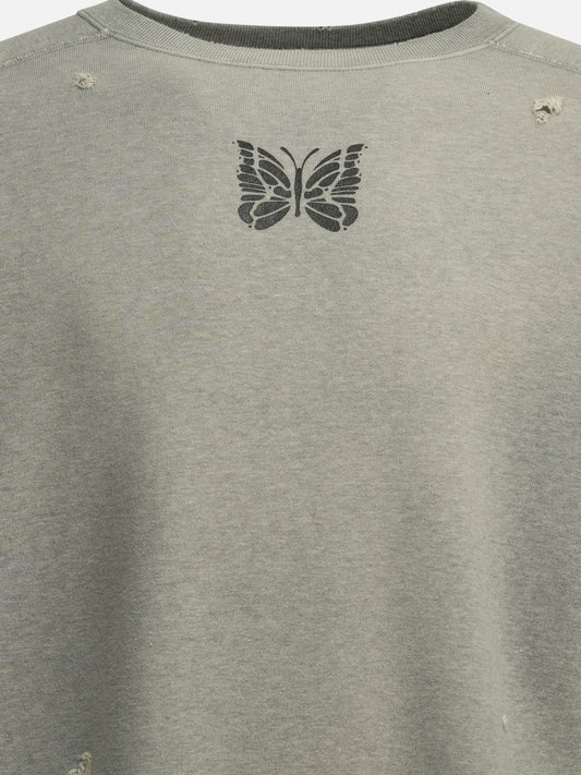 Needles "Deconstructed" crewneck sweatshirt Grey

