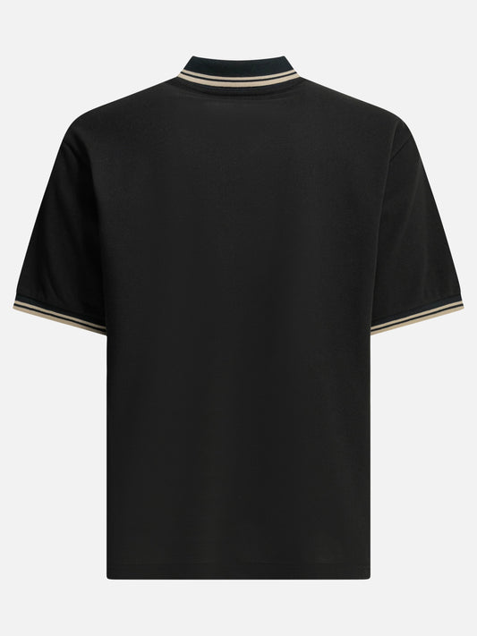 Polo shirts with buttons Logo  Black - Needles Men | PLP | VIETTI Online Store | 2
