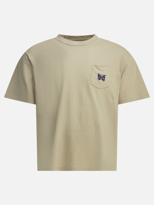 T-shirt girocollo Logo  Beige - Needles Uomo | PLP | VIETTI Online Store 
