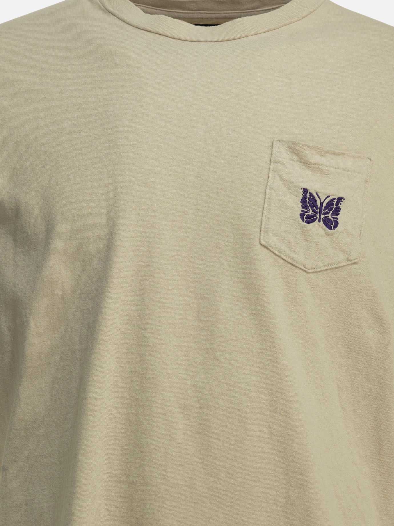 Crewneck t-shirts Logo  Beige - Needles Men | PDP | VIETTI Online Store | Zoom-Modal_3
