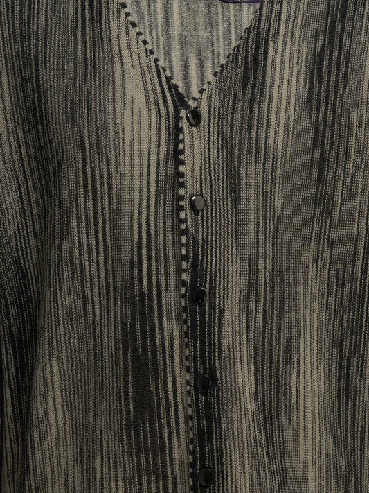 Needles Striped cardigan Black

