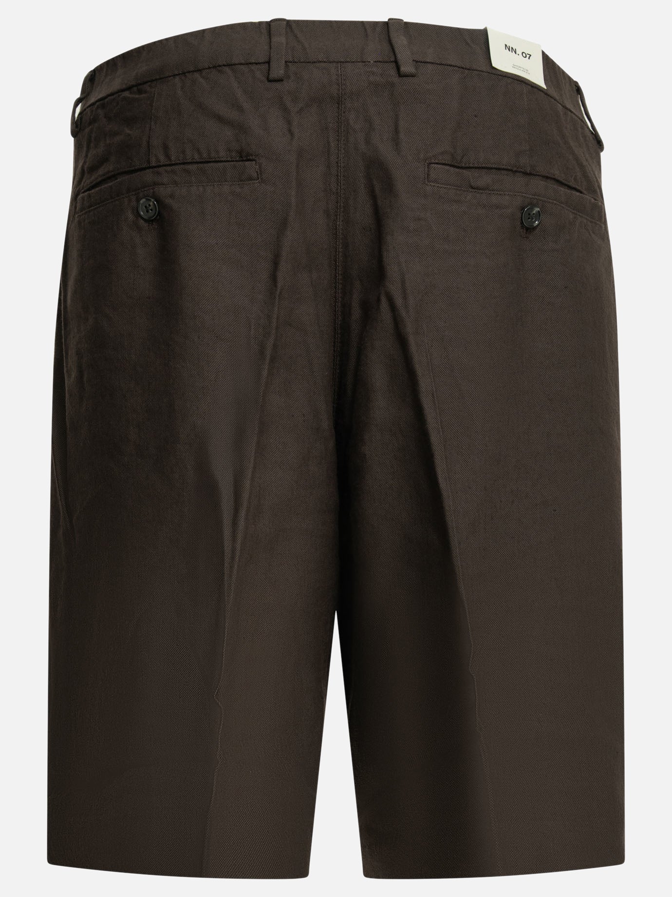 Formal shorts Solid colour  Brown - NN.07 Men | PDP | VIETTI Online Store | Zoom-Modal_2
