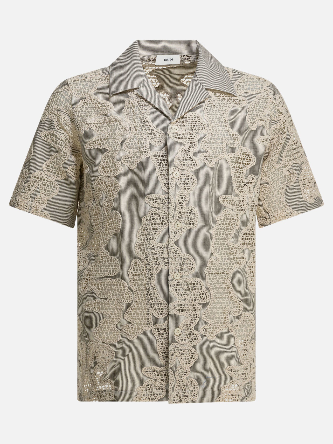 Camicie casual Embroidered  Bianco - NN.07 Uomo | PDP | VIETTI Online Store | Zoom-Modal
