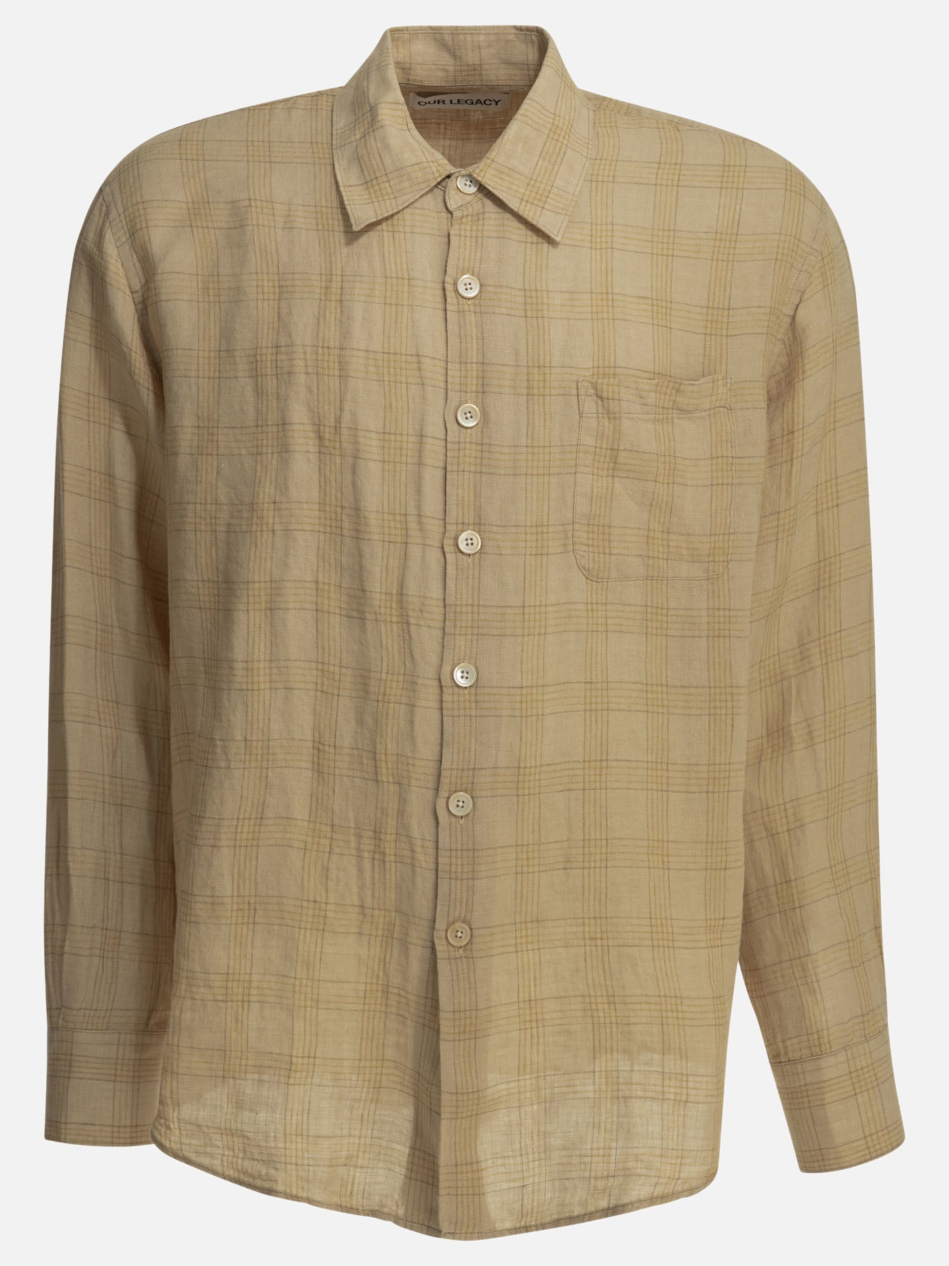 Casual shirts Check  Beige - Our Legacy Men | PDP | VIETTI Online Store | Zoom-Modal
