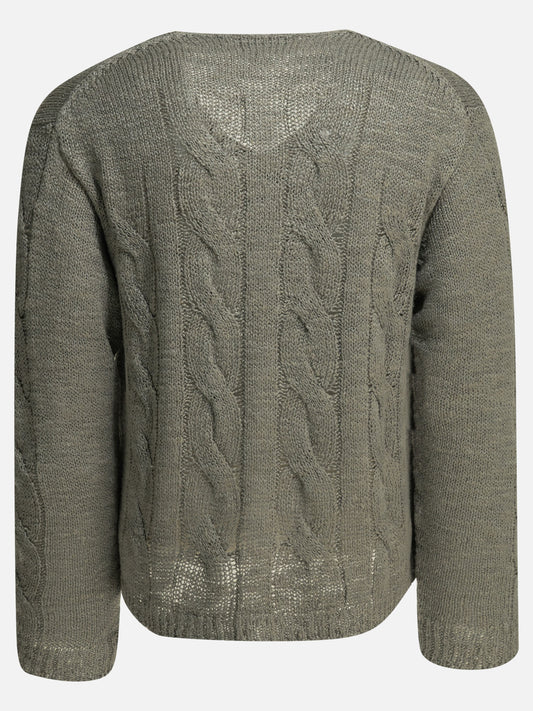 V neck sweaters Textured knit  Grey - Our Legacy Men | PLP | VIETTI Online Store | 2
