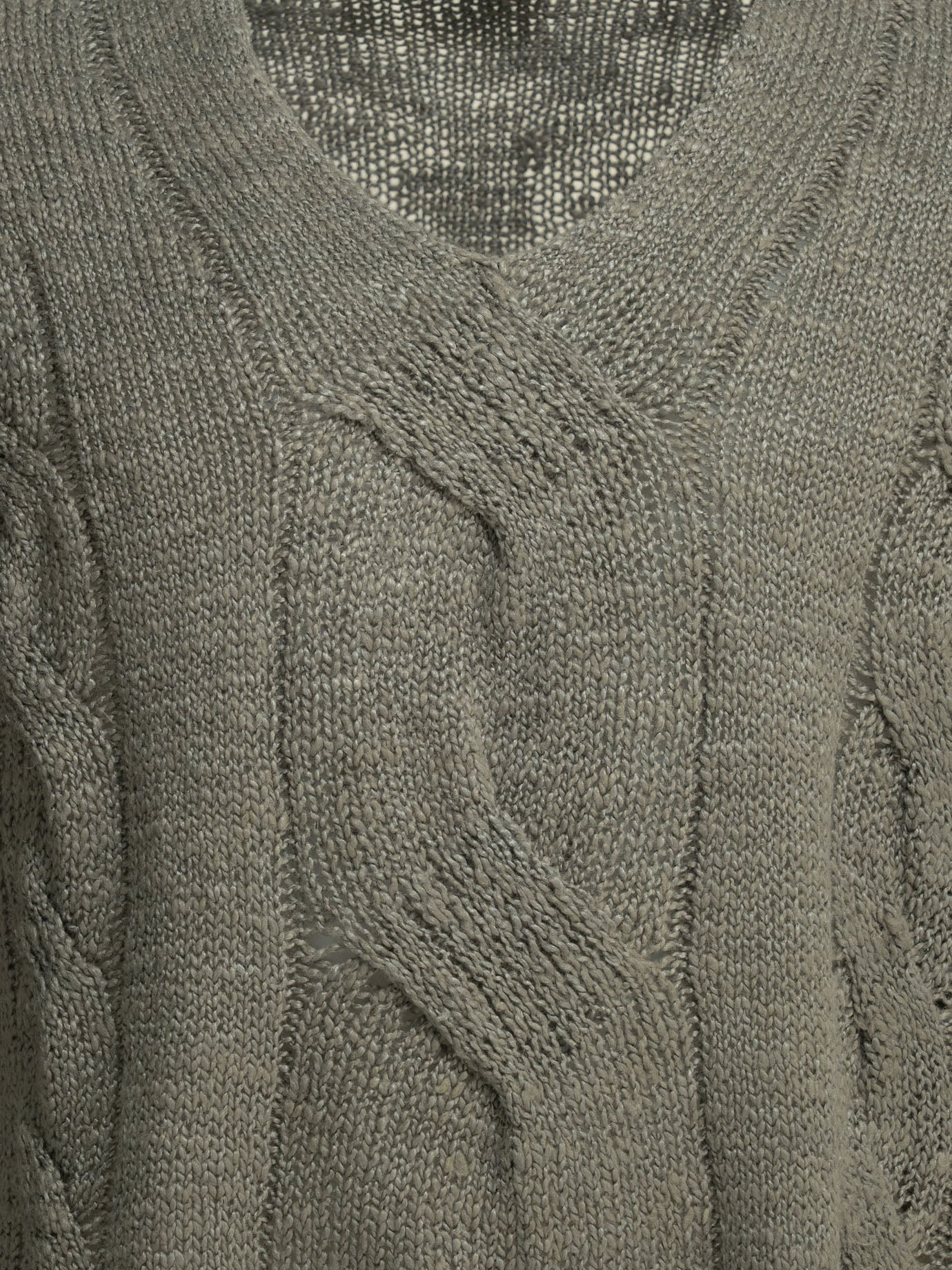 V neck sweaters Textured knit  Grey - Our Legacy Men | PDP | VIETTI Online Store | thumbnail_3