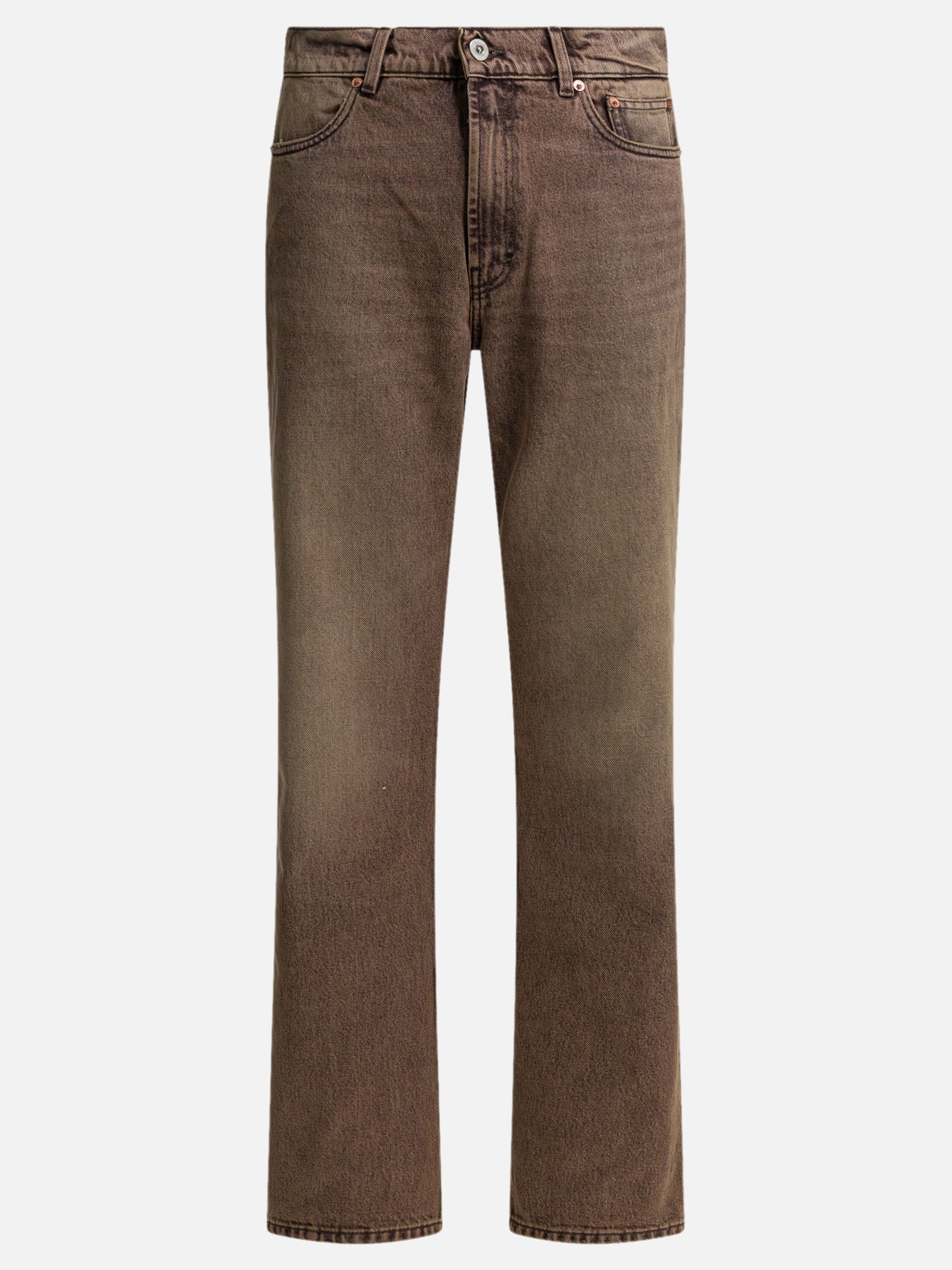 Straight-leg jeans Solid colour  Brown - Our Legacy Men | PDP | VIETTI Online Store | thumbnail