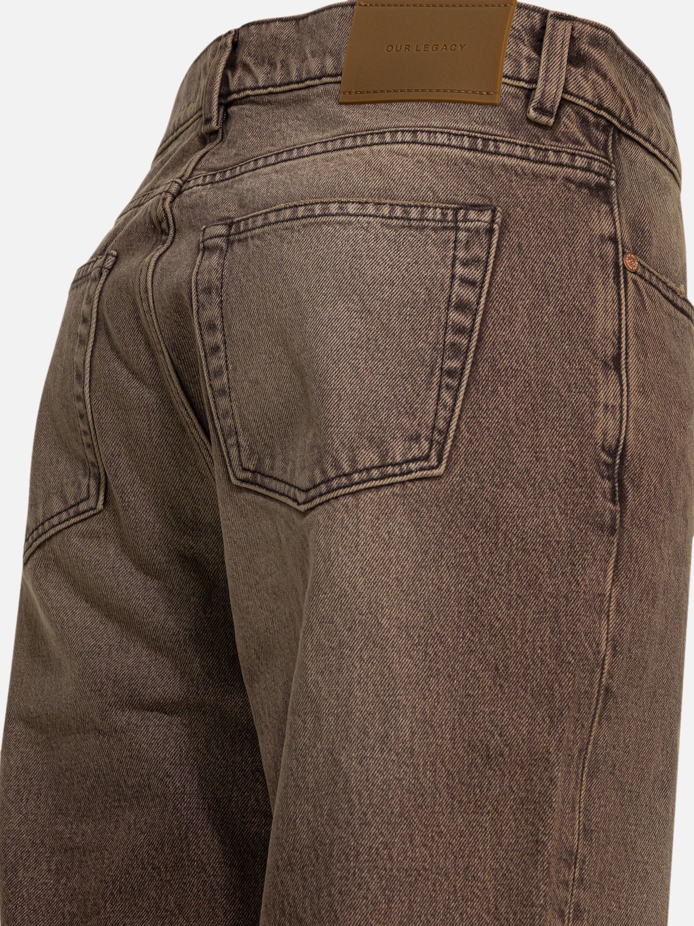 Straight-leg jeans Solid colour  Brown - Our Legacy Men | PDP | VIETTI Online Store | thumbnail_4