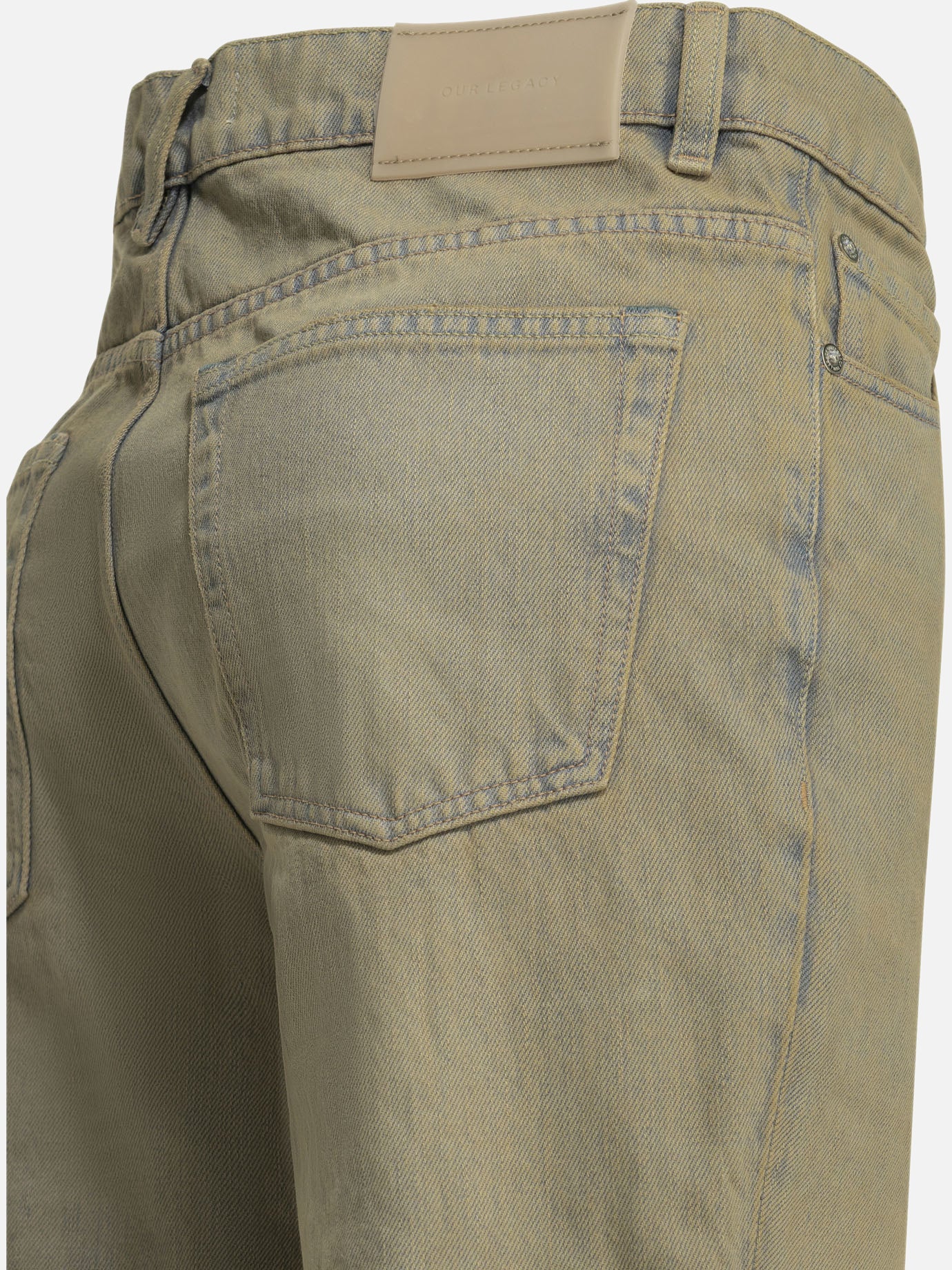 Jeans a gamba dritta Solid colour  Grigio - Our Legacy Uomo | PDP | VIETTI Online Store | thumbnail_4