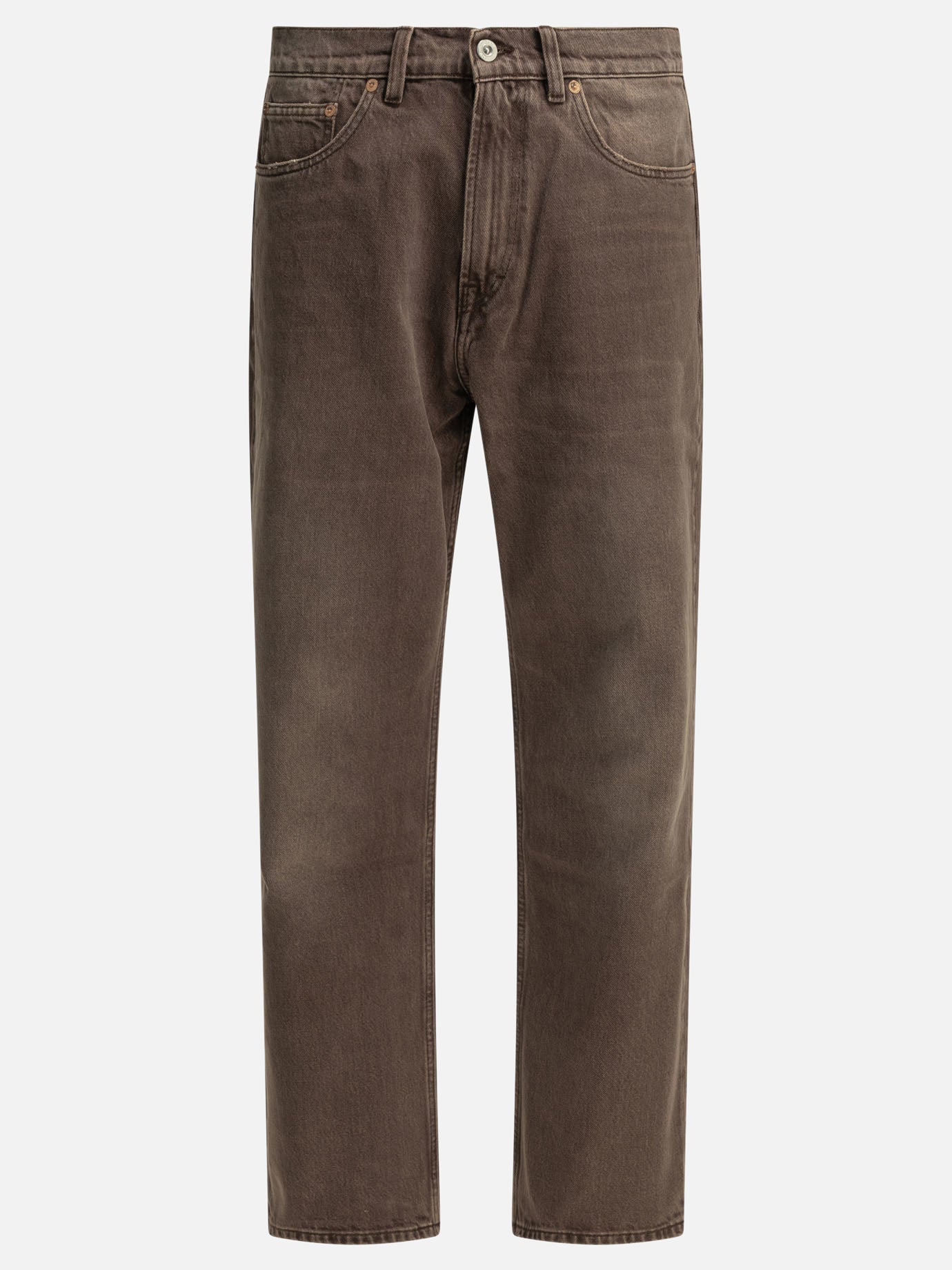 Straight-leg jeans Solid colour  Brown - Our Legacy Men | PDP | VIETTI Online Store | thumbnail