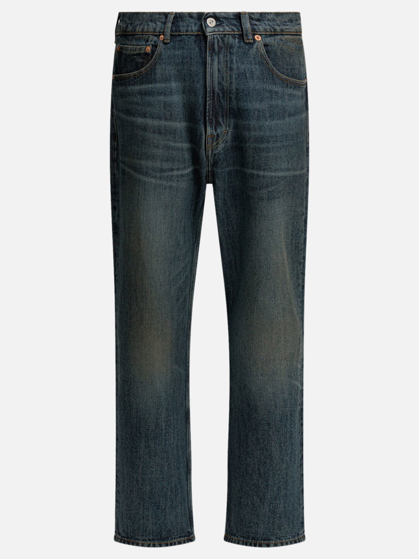 Straight-leg jeans Solid colour  Blue - Our Legacy Men | PDP | VIETTI Online Store | thumbnail