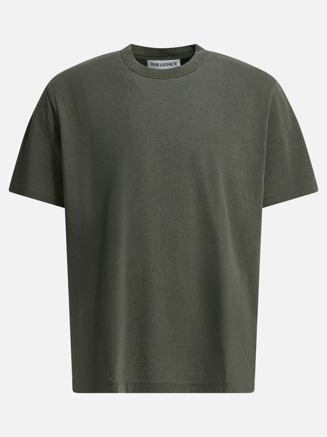 Crewneck t-shirts Solid colour  Green - Our Legacy Men | PDP | VIETTI Online Store | thumbnail