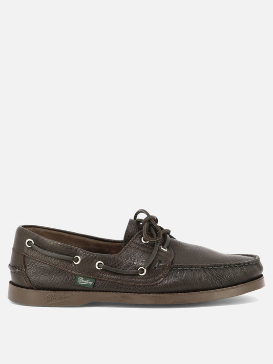 Laced loafers 100% deer leather - 100% rubber  Brown - Paraboot Men | PLP | VIETTI Online Store 
