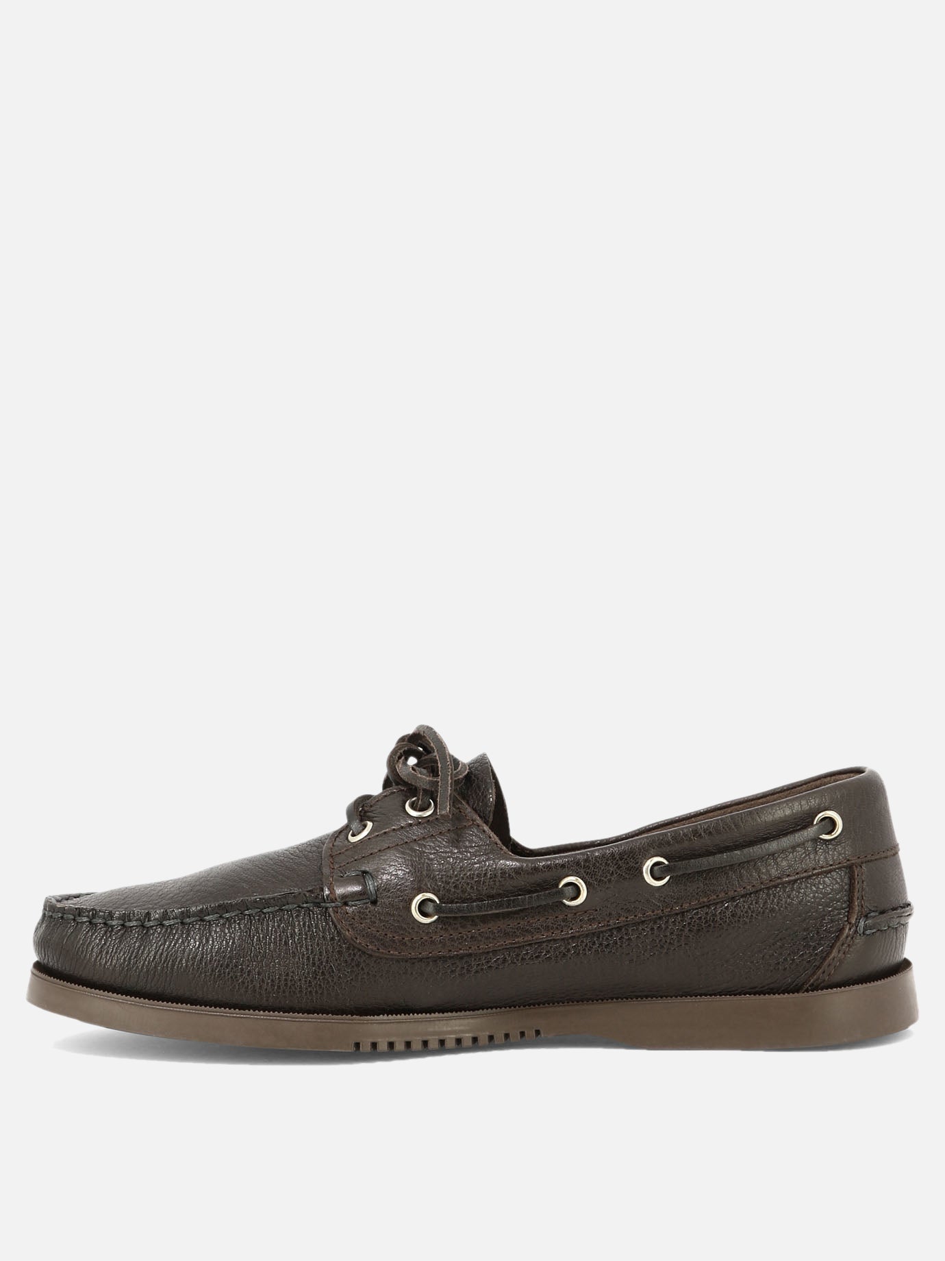 Laced loafers 100% deer leather - 100% rubber  Brown - Paraboot Men | PDP | VIETTI Online Store | thumbnail_3