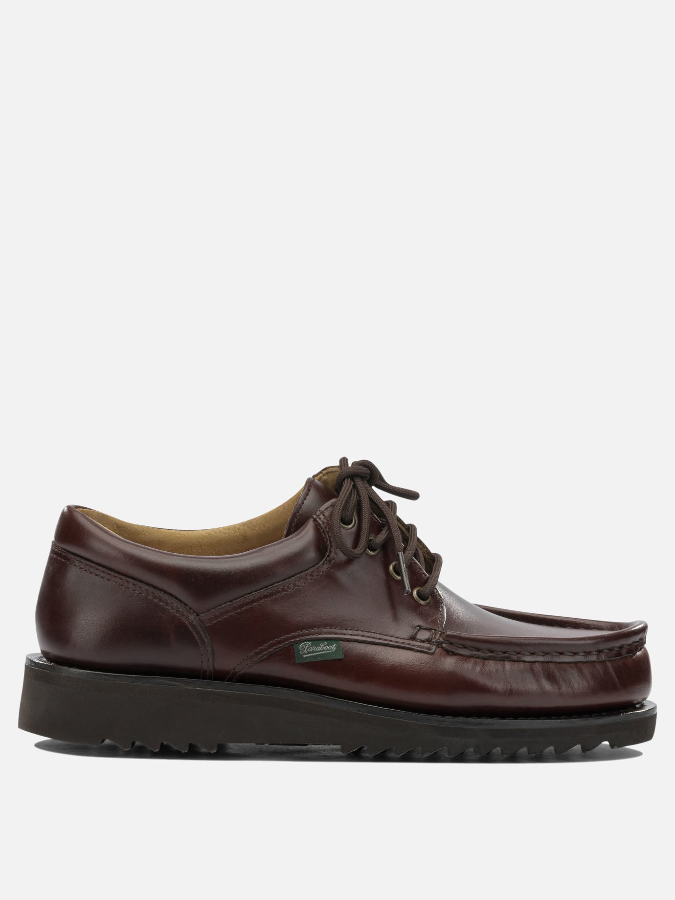 Laced loafers 100% calf leather - 100% rubber  Brown - Paraboot Men | PDP | VIETTI Online Store | Zoom-Modal
