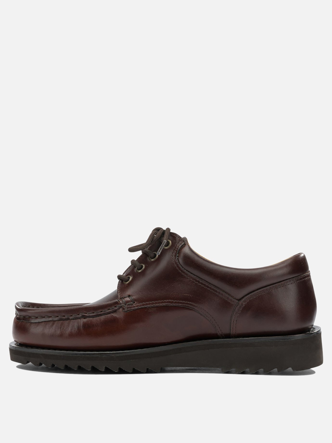 Laced loafers 100% calf leather - 100% rubber  Brown - Paraboot Men | PDP | VIETTI Online Store | thumbnail_3