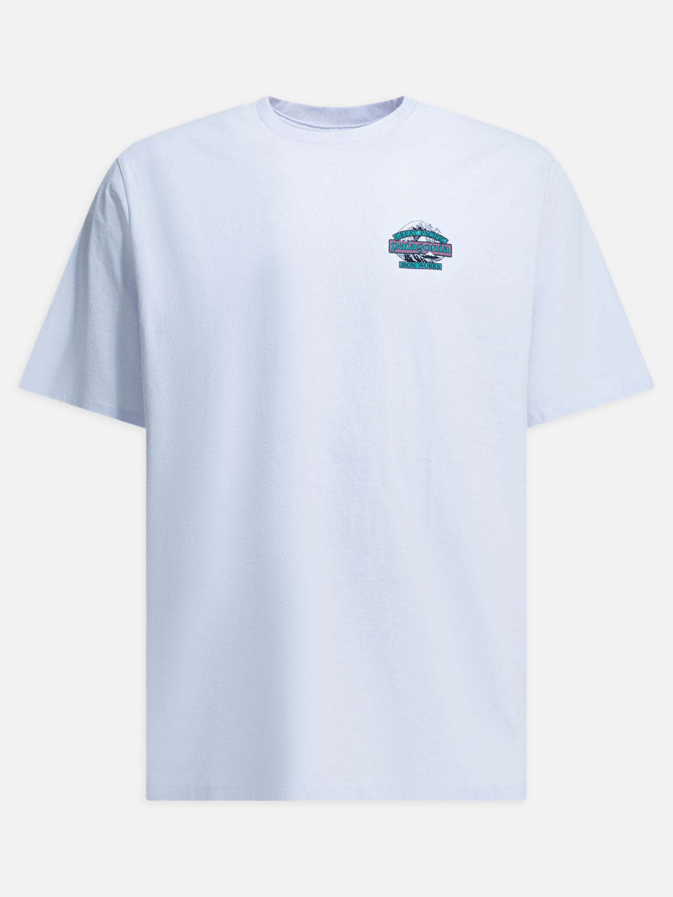 T-shirt girocollo Logo  Azzurro - Patagonia Uomo | PDP | VIETTI Online Store | thumbnail