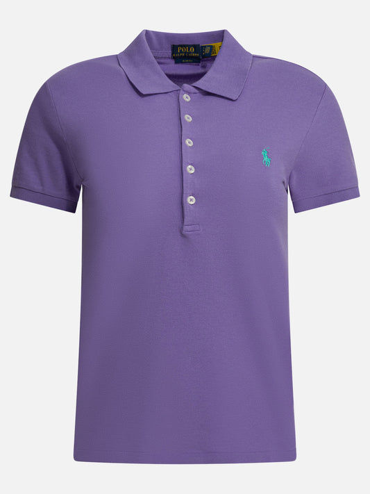 Polo con bottoni Logo  Viola - Polo Ralph Lauren Donna | PDP | VIETTI Online Store 
