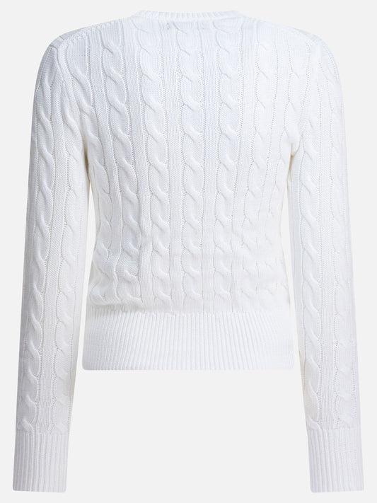 Cardigan Logo  Bianco - Polo Ralph Lauren Donna | VIETTI Online Store | 2
