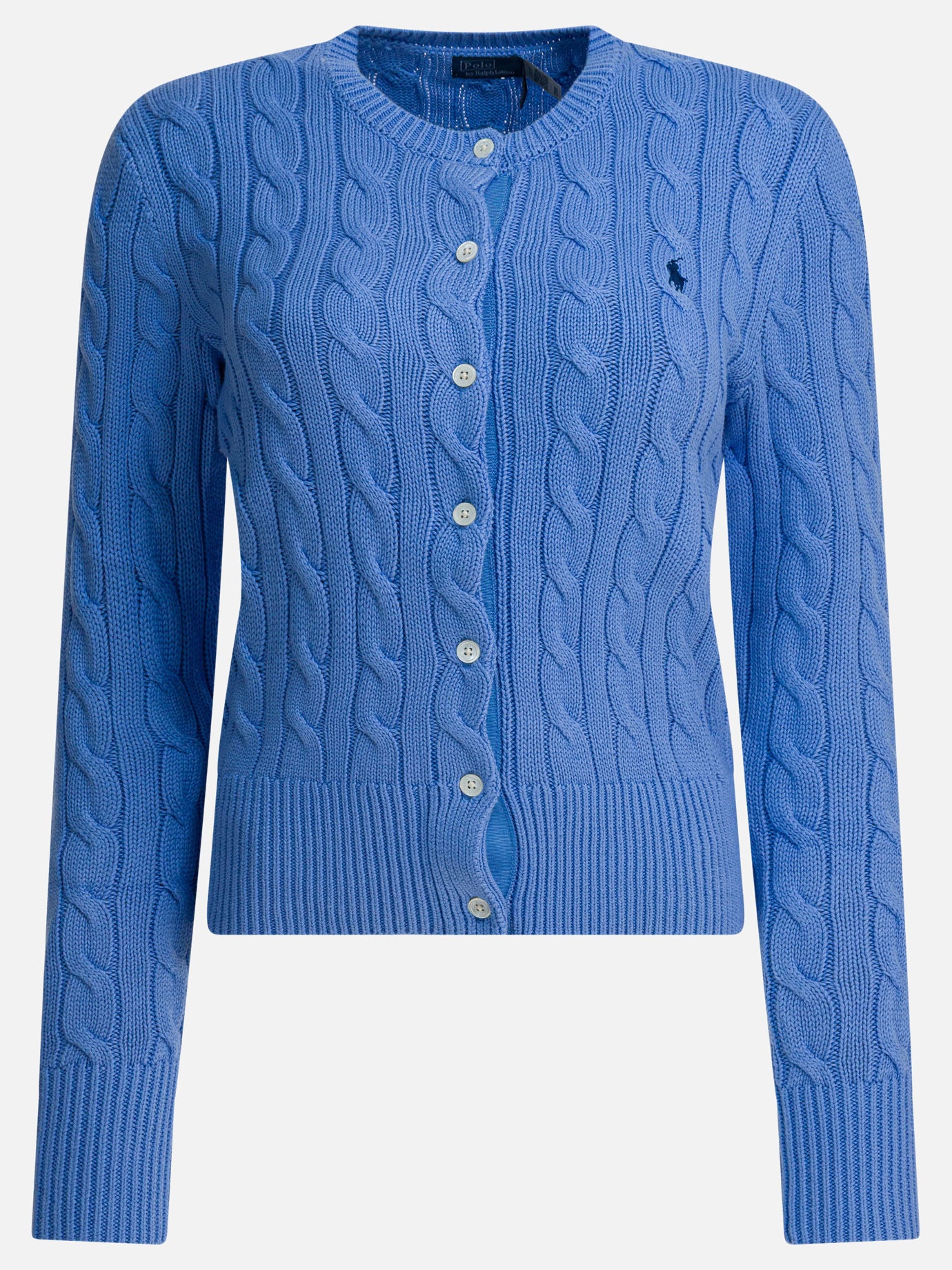 Cardigan Logo  Azzurro - Polo Ralph Lauren Donna | PDP | VIETTI Online Store | Zoom-Modal
