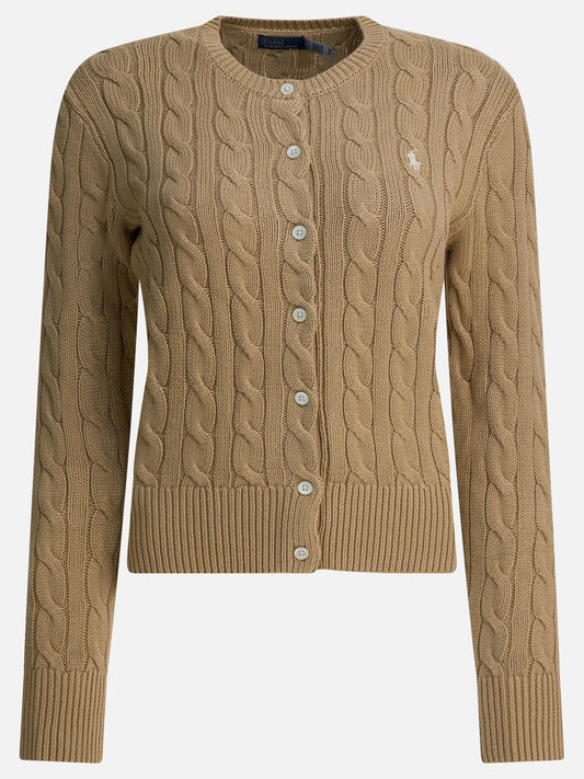 Cardigan Logo  Beige - Polo Ralph Lauren Donna | VIETTI Online Store 

