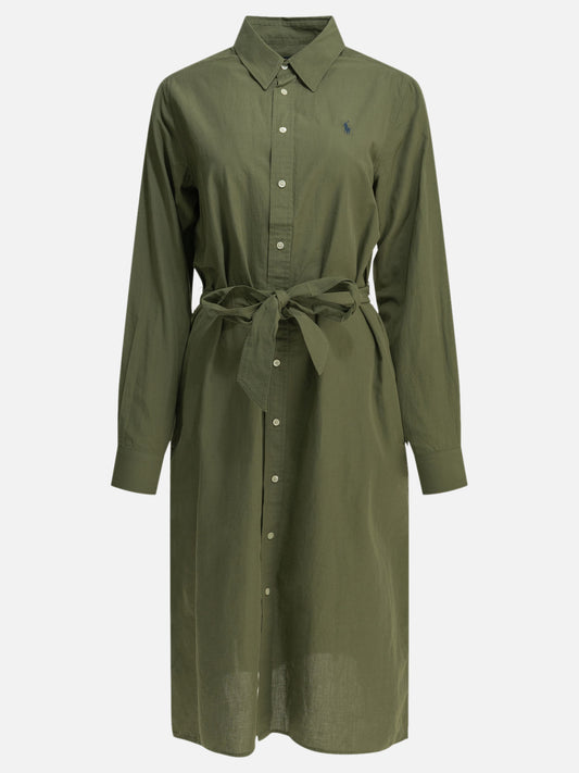 Midi dresses Logo  Green - Polo Ralph Lauren Women | PDP | VIETTI Online Store 
