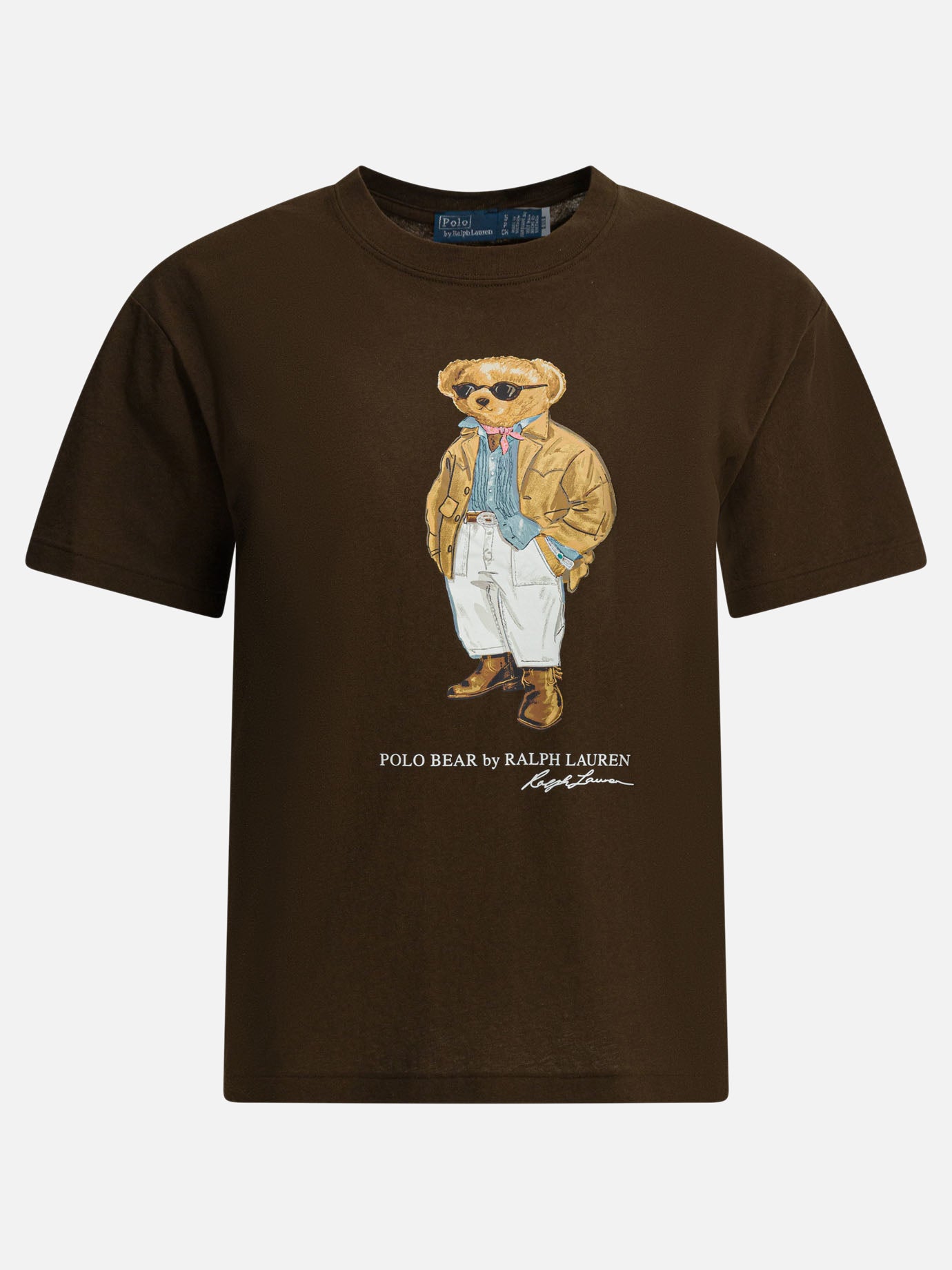 Crewneck t-shirts Graphics  Brown - Polo Ralph Lauren Women | PDP | VIETTI Online Store | Zoom-Modal
