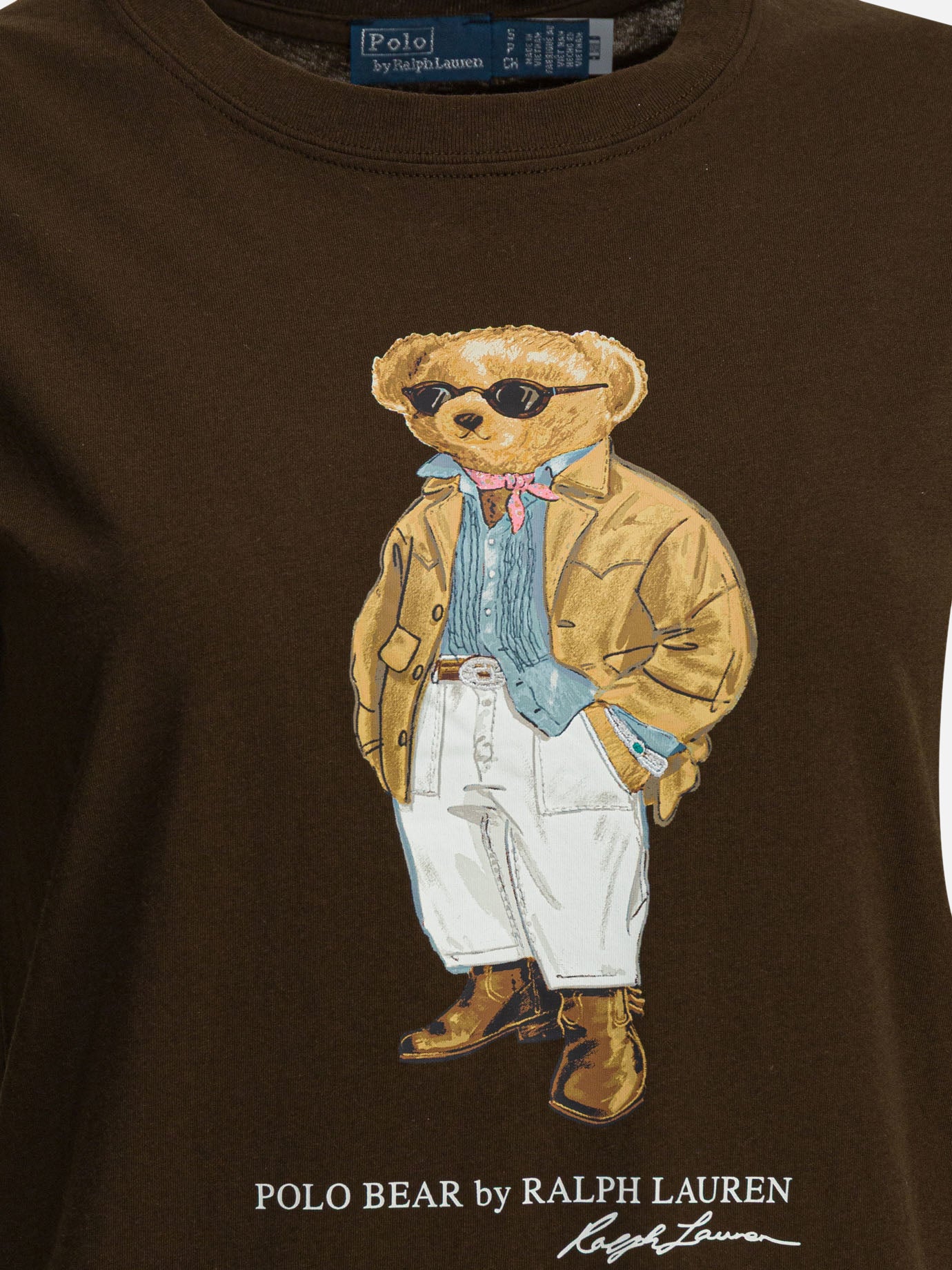 Crewneck t-shirts Graphics  Brown - Polo Ralph Lauren Women | PDP | VIETTI Online Store | Zoom-Modal_3
