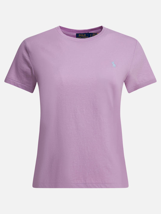 Crewneck t-shirts Logo  Purple - Polo Ralph Lauren Women | VIETTI Online Store 
