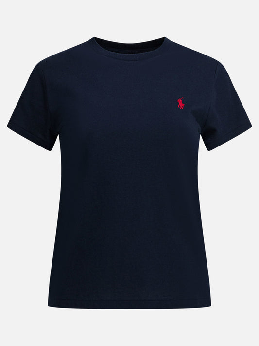 T-shirt girocollo 100% cotton  Blu - Polo Ralph Lauren Donna | PDP | VIETTI Online Store 

