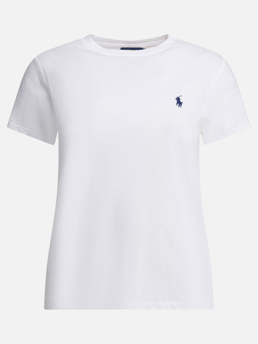 T-shirt girocollo 100% cotton  Bianco - Polo Ralph Lauren Donna | PDP | VIETTI Online Store 
