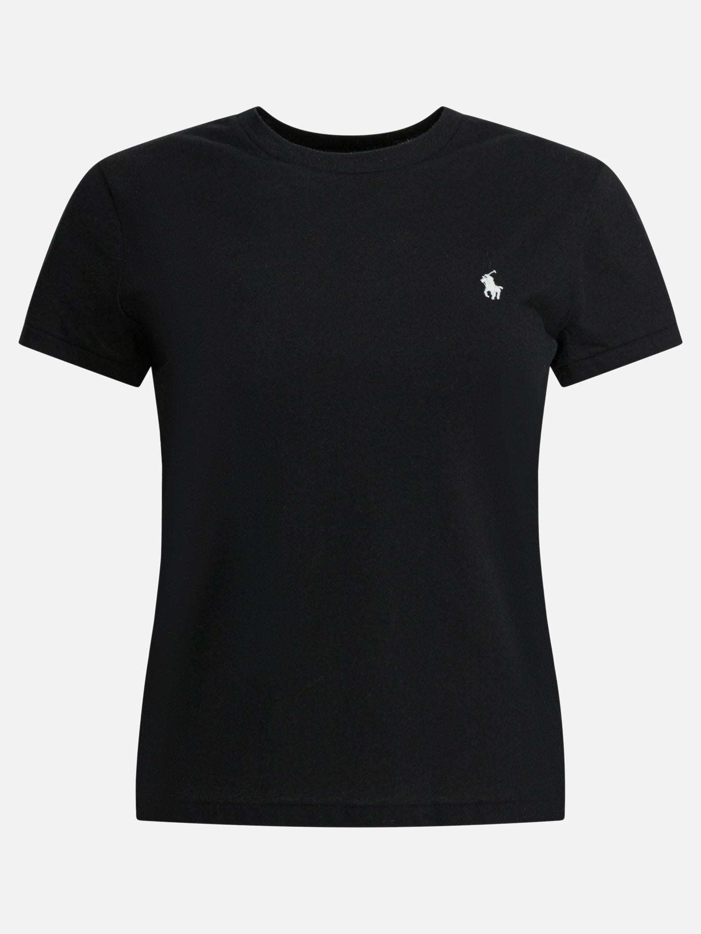 T-shirt girocollo 100% cotton  Nero - Polo Ralph Lauren Donna | PDP | VIETTI Online Store | Zoom-Modal
