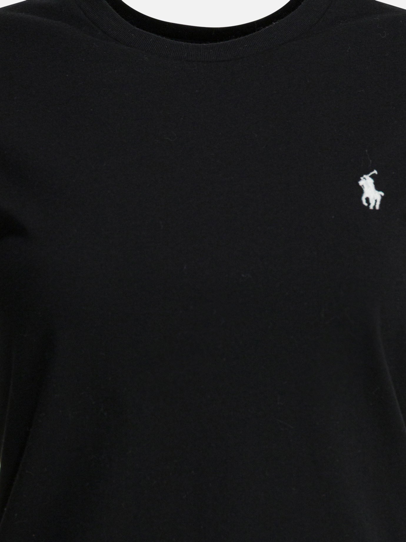 T-shirt girocollo 100% cotton  Nero - Polo Ralph Lauren Donna | PDP | VIETTI Online Store | thumbnail_3