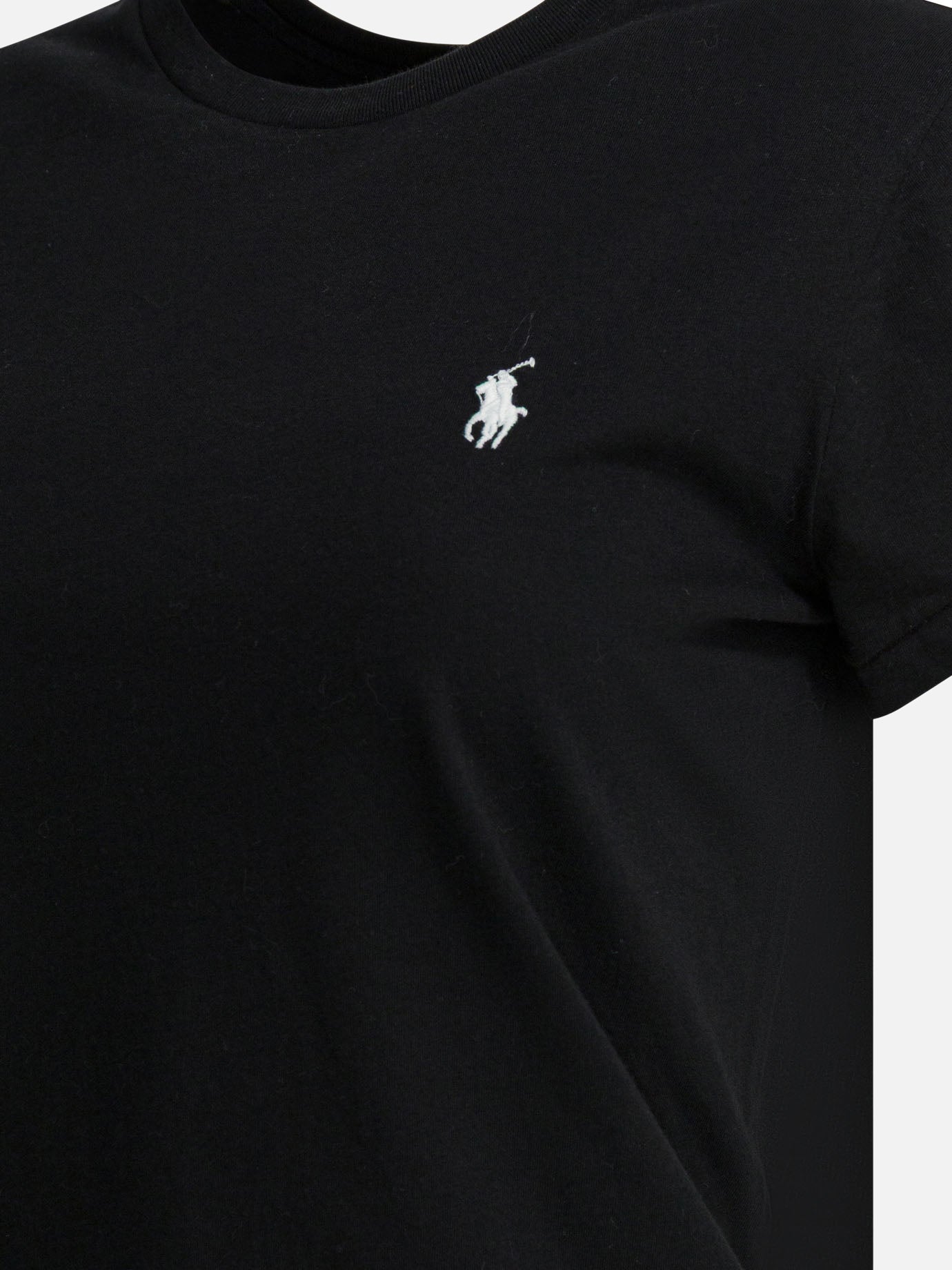 T-shirt girocollo 100% cotton  Nero - Polo Ralph Lauren Donna | PDP | VIETTI Online Store | thumbnail_4
