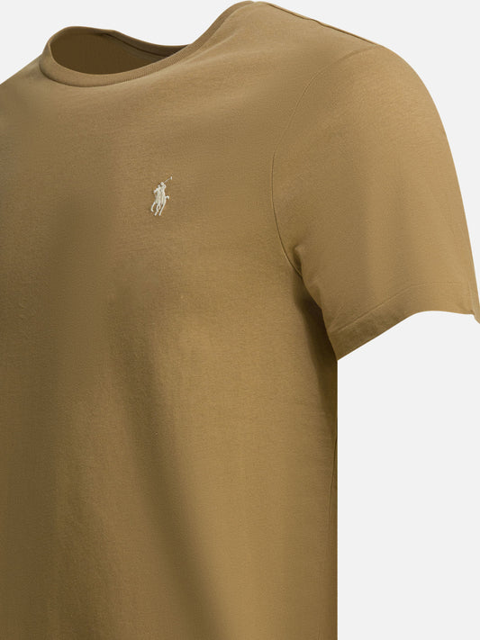 Polo Ralph Lauren Crew-neck T-shirt with logo Brown

