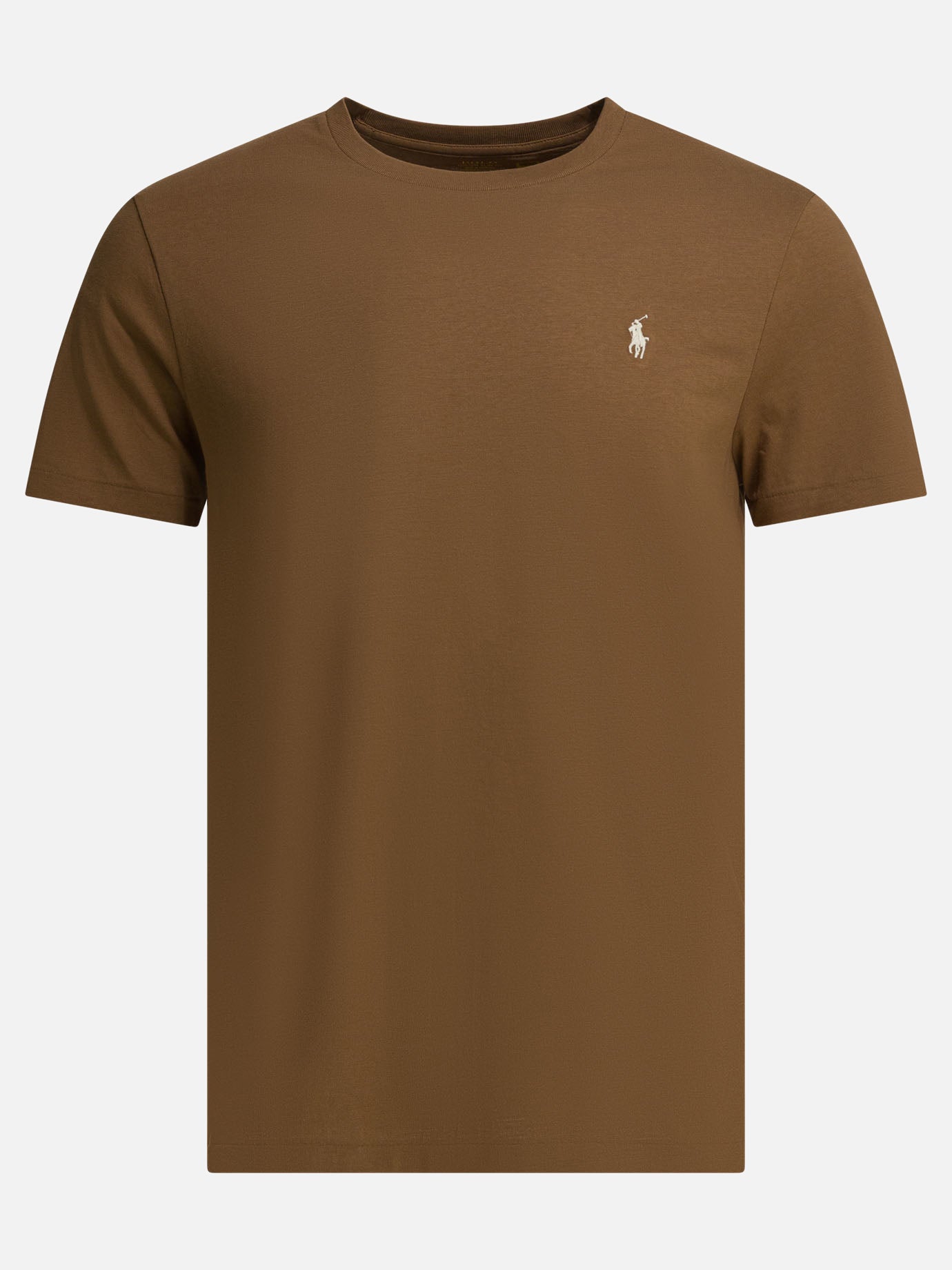 Crewneck t-shirts Logo  Brown - Polo Ralph Lauren Men | PDP | VIETTI Online Store | Zoom-Modal
