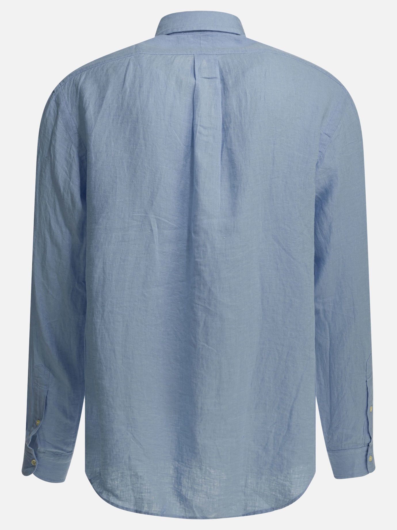 Polo Ralph Lauren Custom-fit casual shirt with logo Blue - Men | VIETTI Online Store Polo Ralph Lauren Custom-fit casual shirt with logo Blue - Men | VIETTI Online Store