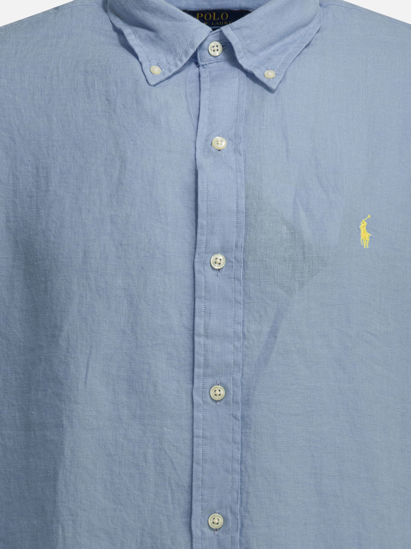 Polo Ralph Lauren Custom-fit casual shirt with logo Blue - Men | VIETTI Online Store Polo Ralph Lauren Custom-fit casual shirt with logo Blue - Men | VIETTI Online Store