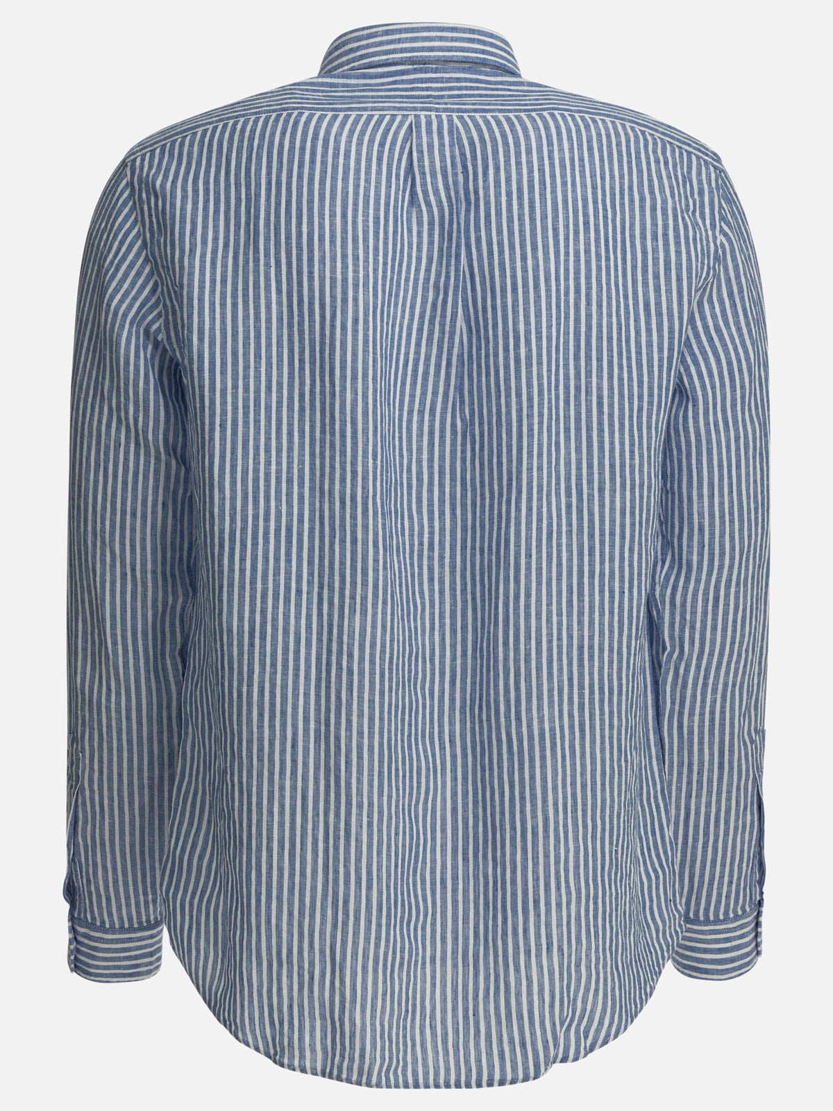 Polo Ralph Lauren Custom-fit casual shirt with logo Light blue