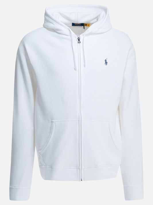Felpe con zip Logo  Bianco - Polo Ralph Lauren Uomo | VIETTI Online Store 
