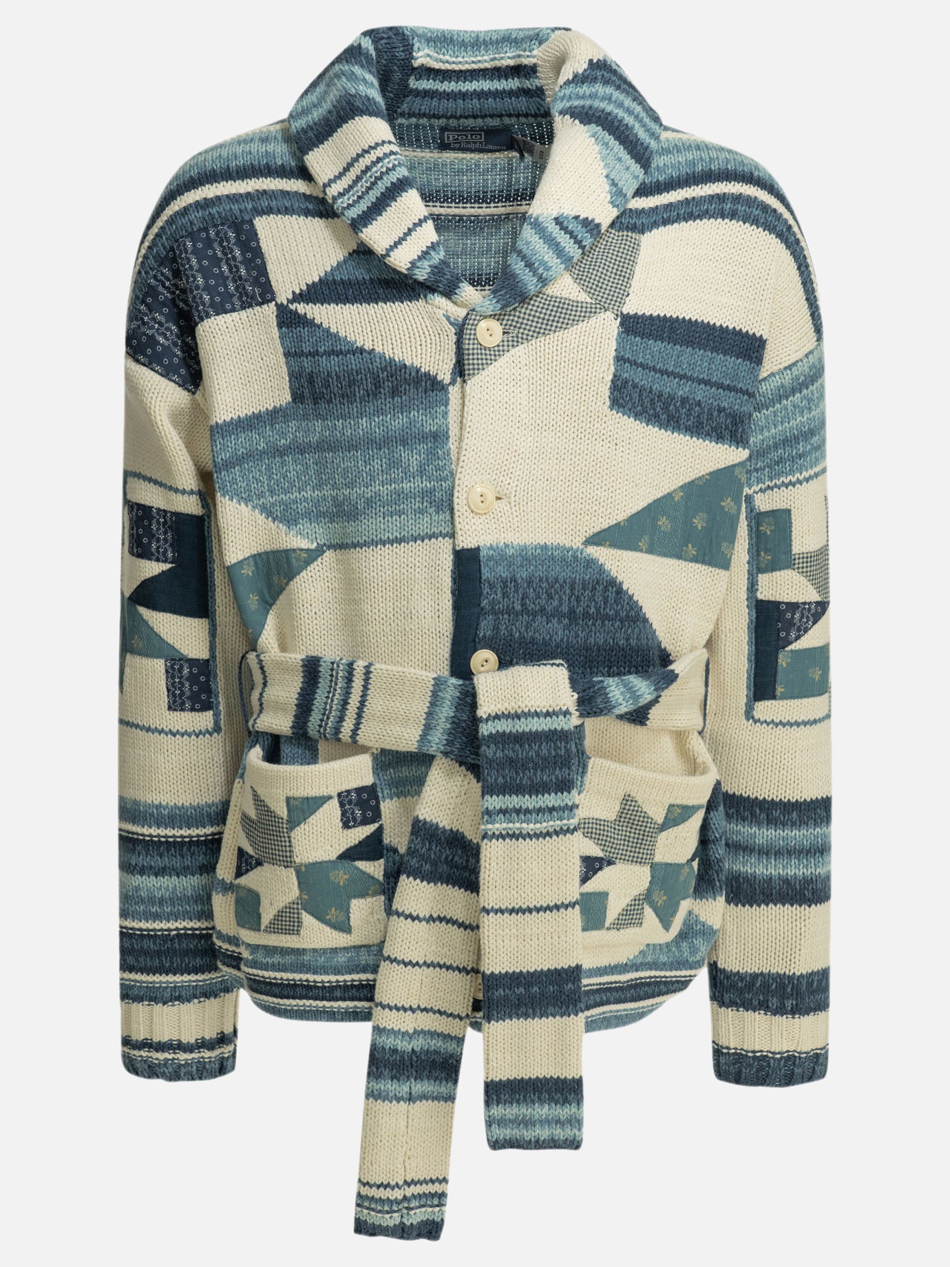 Cardigans Textured knit  Blue - Polo Ralph Lauren Men | PDP | VIETTI Online Store | thumbnail