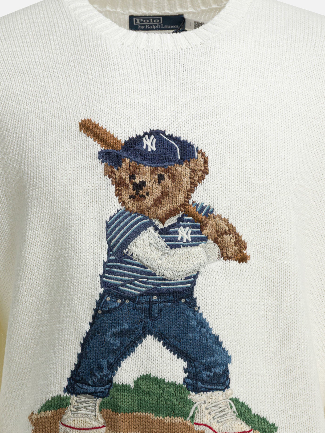 Crewneck sweaters Textured knit  White - Polo Ralph Lauren Men | PDP | VIETTI Online Store | Zoom-Modal_3
