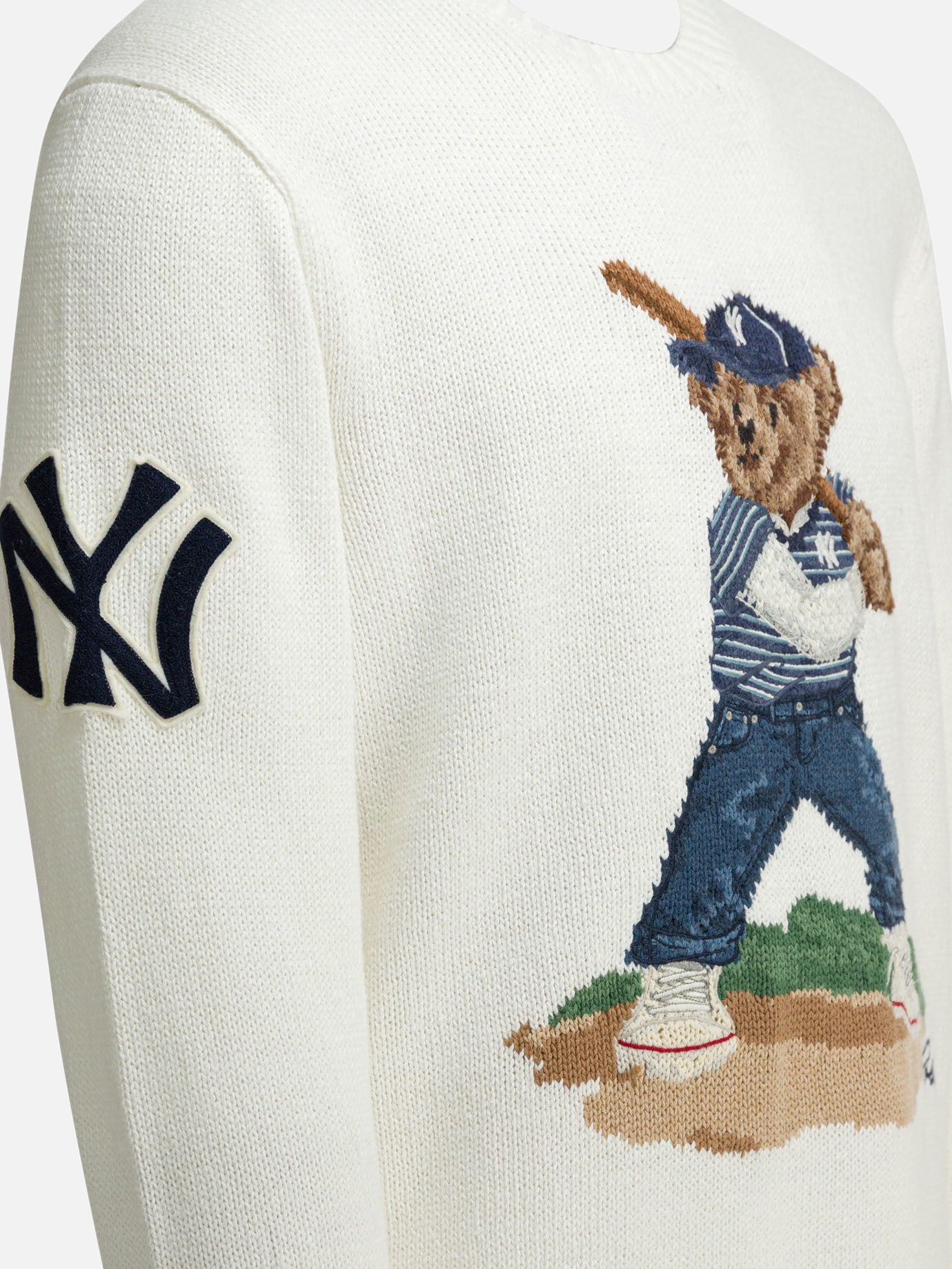 Crewneck sweaters Textured knit  White - Polo Ralph Lauren Men | PDP | VIETTI Online Store | thumbnail_4