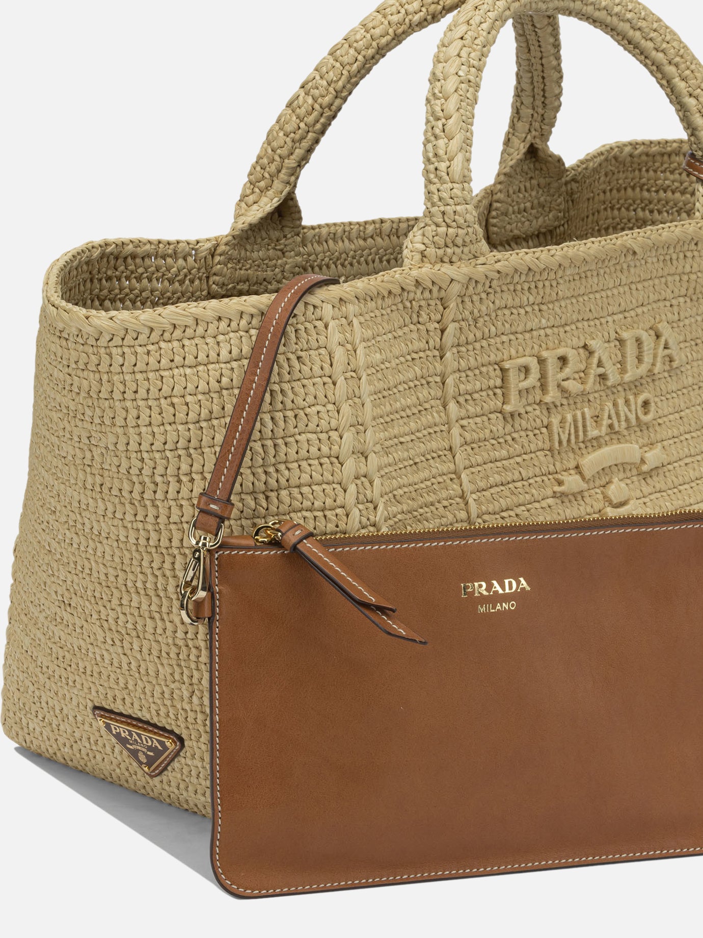 Medium bags 100% viscose  Beige - Prada Women | PDP | VIETTI Online Store | thumbnail_4