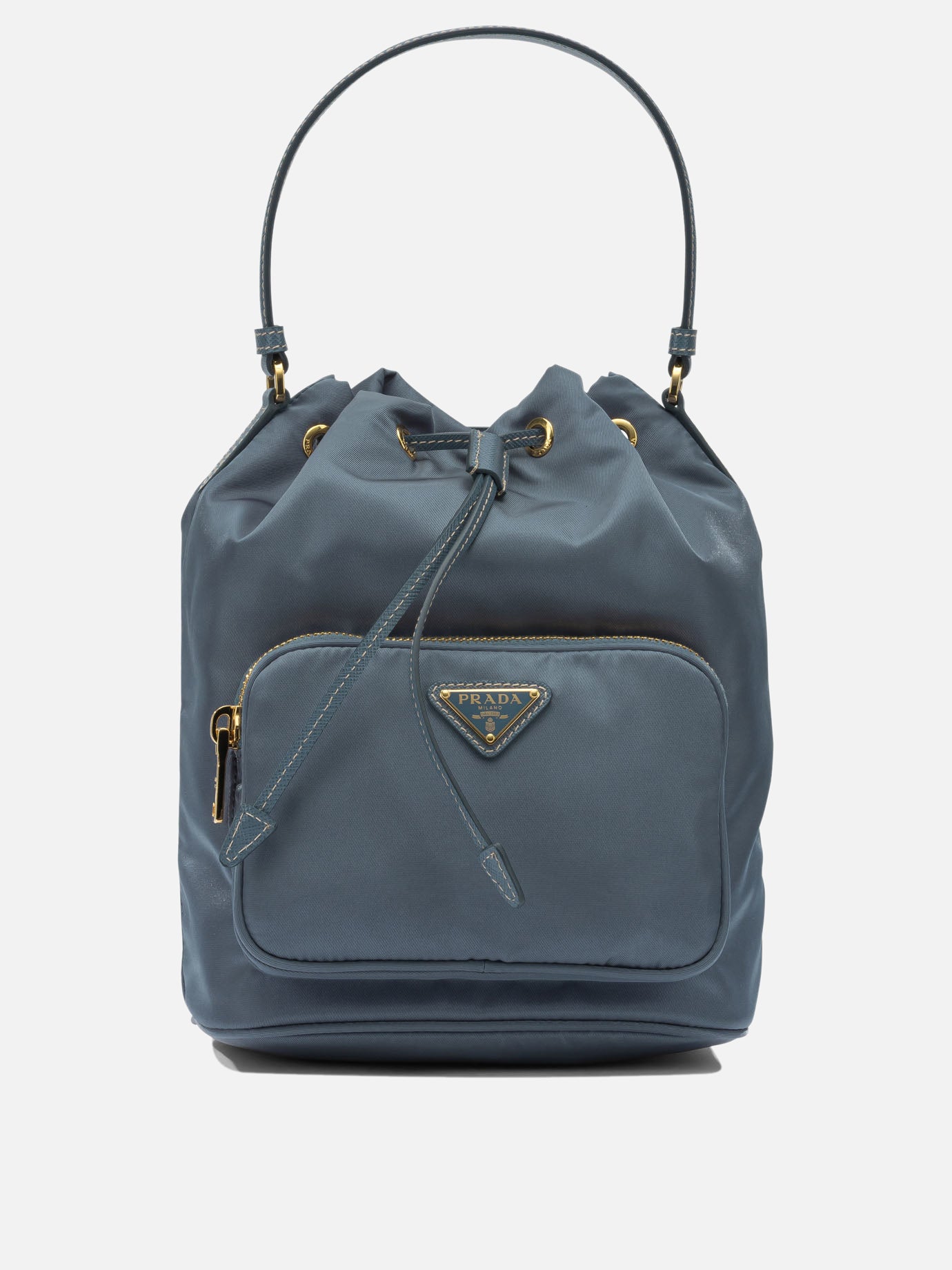 Small bags 100% recycled polyamide - Other fabric: 100% calf leather  Blue - Prada Women | PDP | VIETTI Online Store | thumbnail