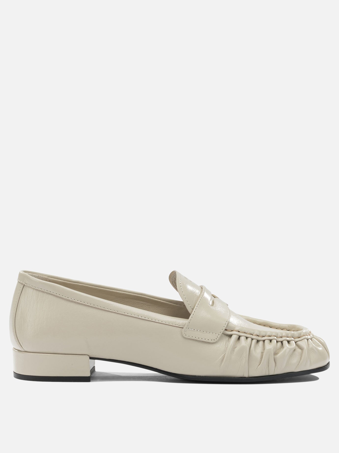 Loafers 100% buffalo leather  White - Prada Women | PDP | VIETTI Online Store | Zoom-Modal
