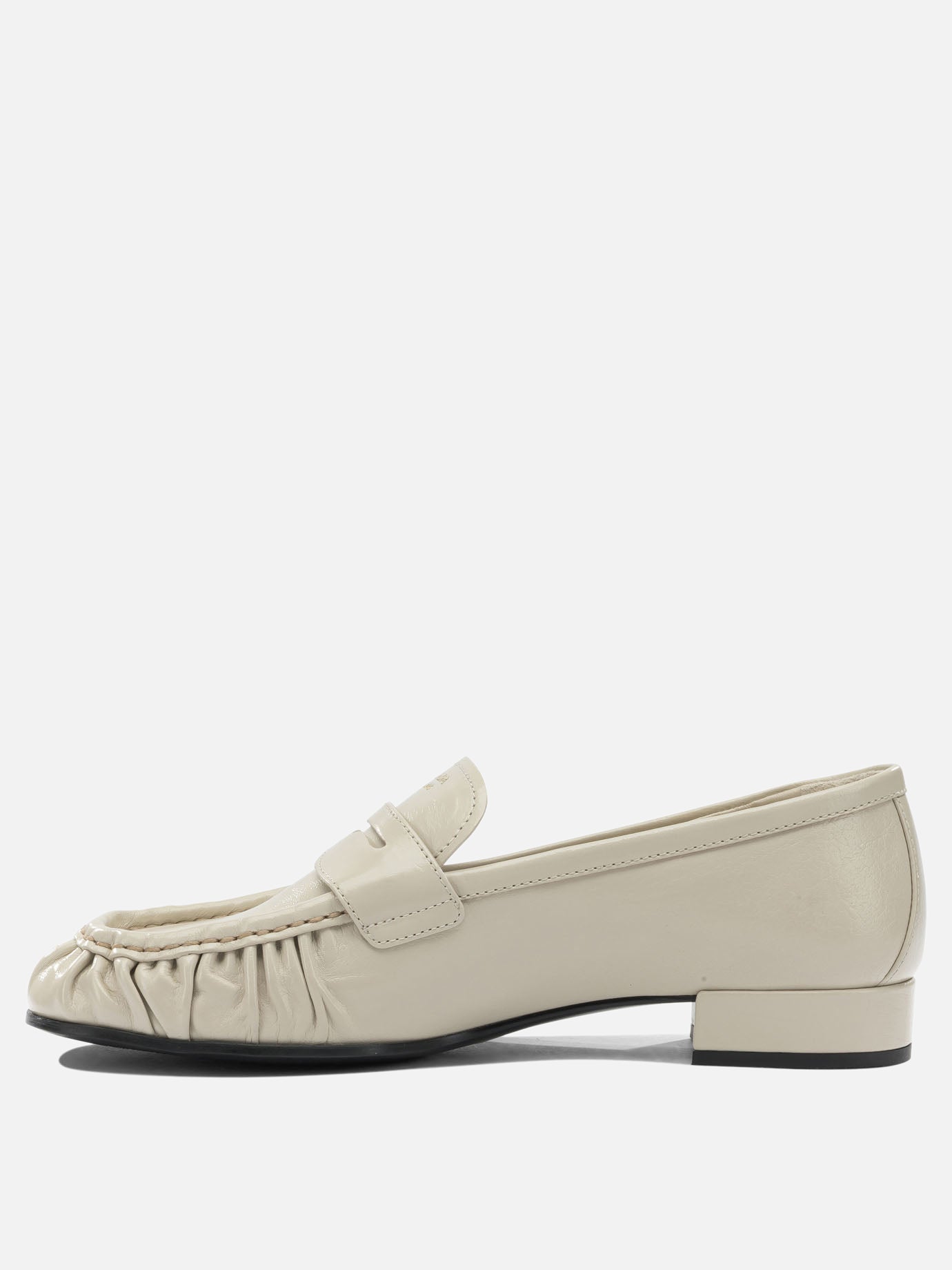 Loafers 100% buffalo leather  White - Prada Women | PDP | VIETTI Online Store | thumbnail_3