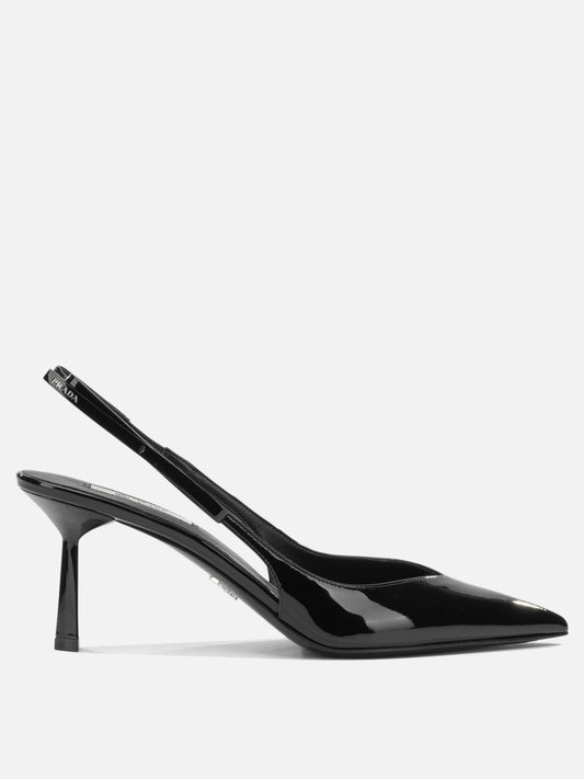 Prada Patent leather slingback Black

