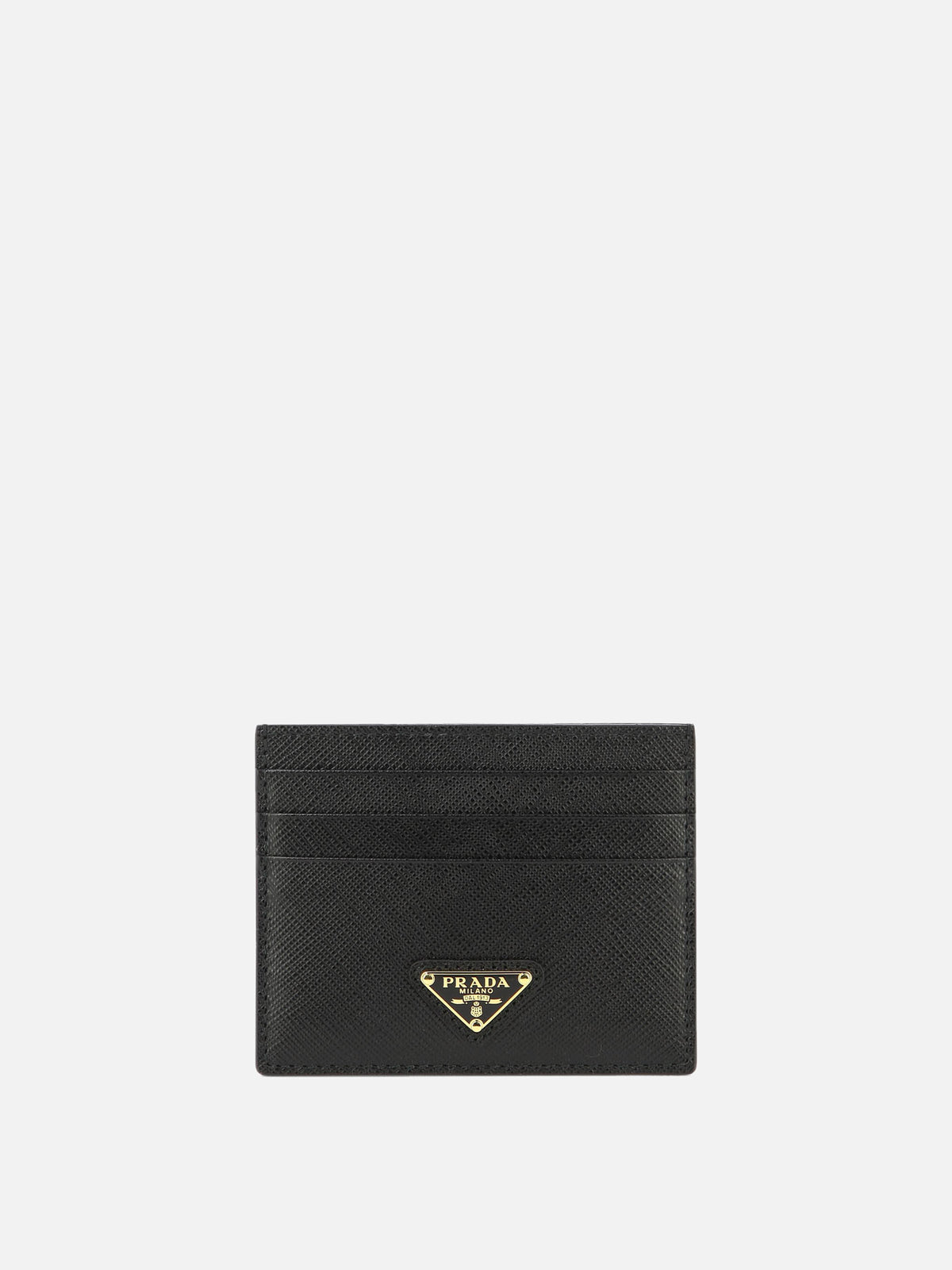 Prada Saffiano leather card holders Black